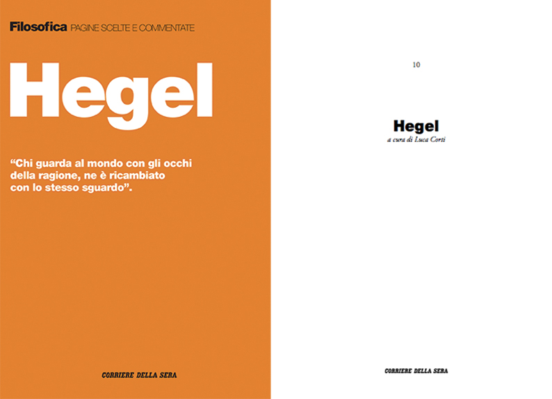 Book Release: Luca Corti (ed.) "Hegel", Il Corriere della Sera