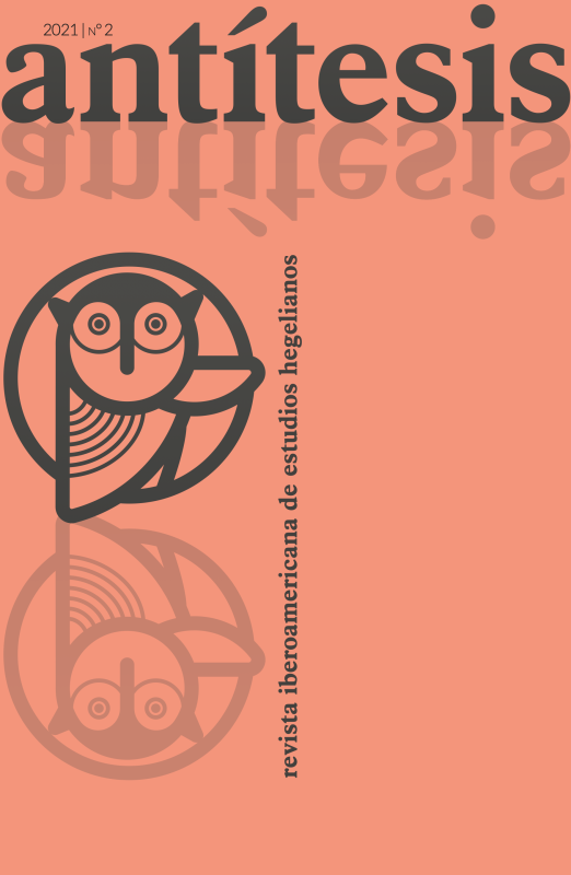 New Release: «Antíthesis. Revista Iberoamericana de Estudios Hegelianos» 2/2021