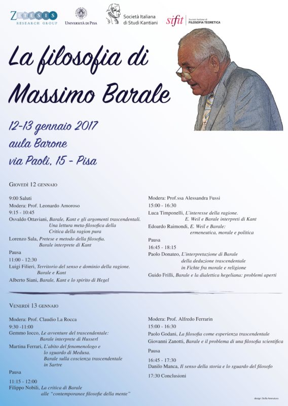 Convegno: La filosofia di Massimo Barale (12 e 13 gennaio 2017, Pisa) 2