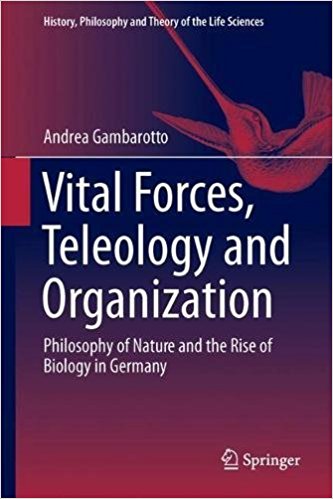 New Release: A. Gambarotto, "Vital Forces, Teleology and Organization." (Springer 2017)