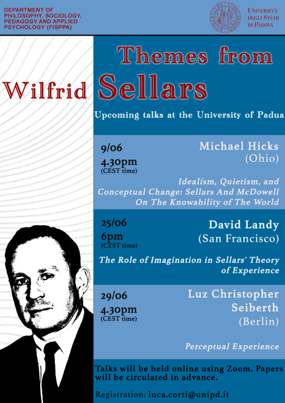 Themes from Sellars. Three talks at the University of Padua