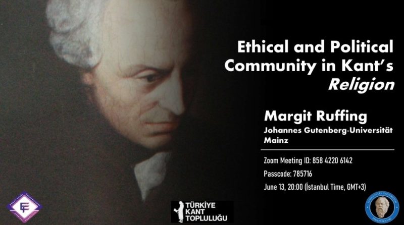 Online talk: Margit Ruffing, "Ethical and political community in Kant's Religion" (June 13, 2022)