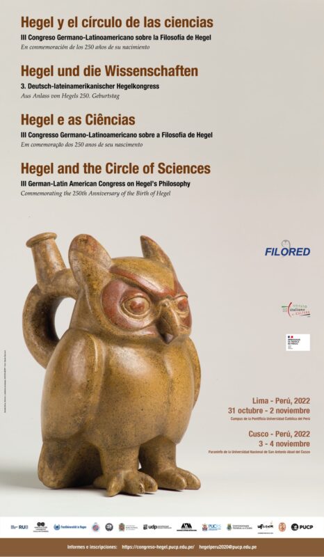 III German-Latin American Congress Hegel and the Circle of Science (Lima 31 October - 2 November, Cusco 3-4 November)