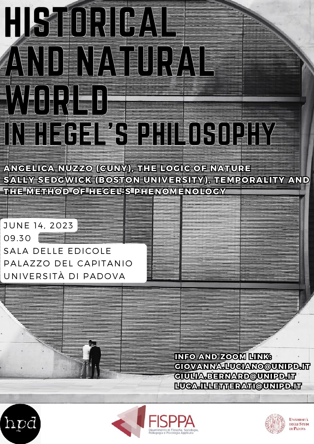 Workshop: “Historical and Natural World in Hegel’s Philosophy” (Padova, 14 June 2023)