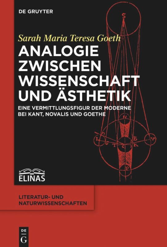 New Release: Sarah Maria Teresa Goeth, "Analogie zwischen Wissenschaft und Ästhetik. Eine Vermittlungsfigur der Moderne bei Kant, Novalis und Goethe" (De Gruyter, 2023)