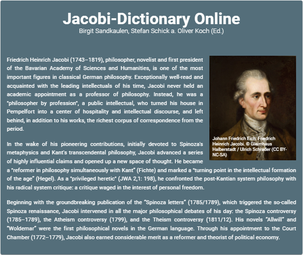 Jacobi-Wörterbuch Online