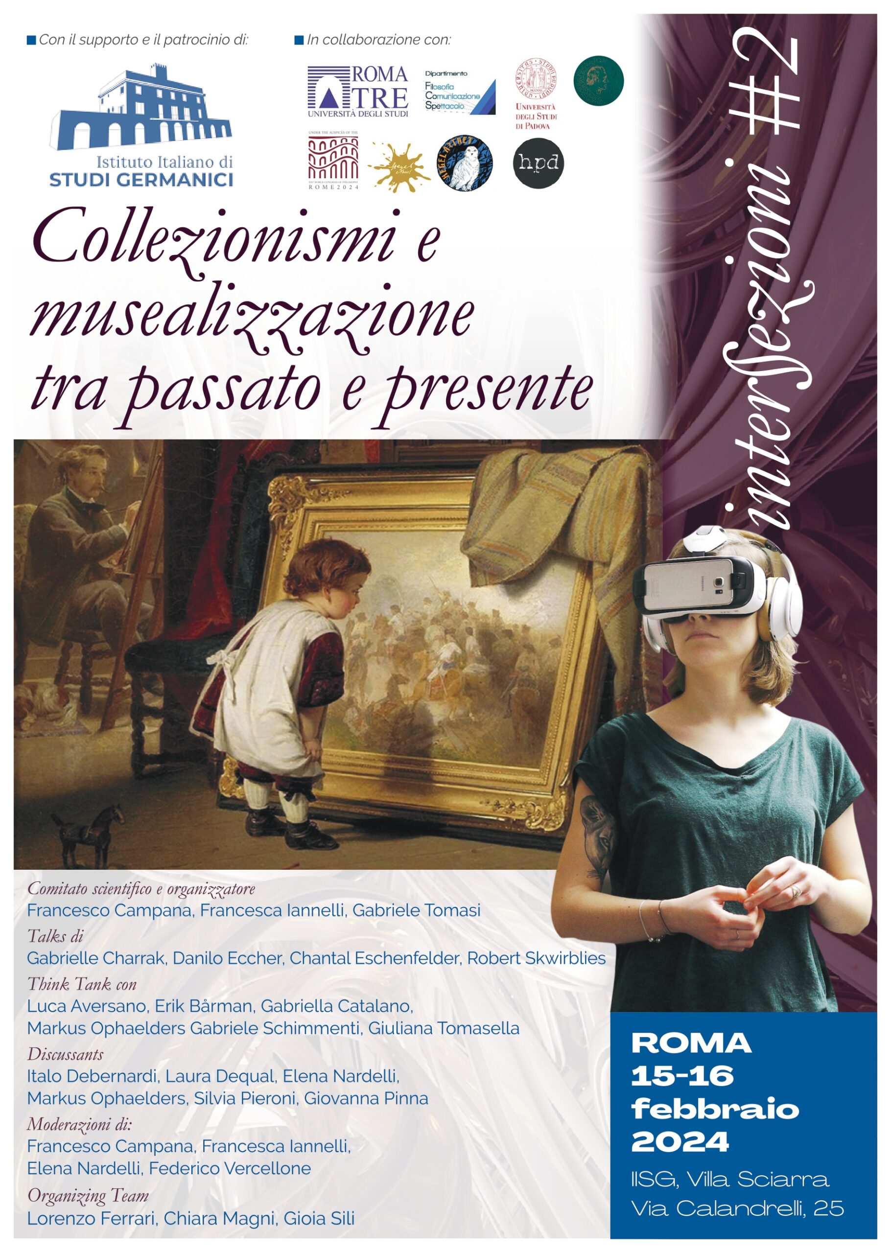 Workshop: Intersezioni #2 – “Collezionismi e musealizzazione tra passato e presente” (IISG Rome, 15-16 February 2024)